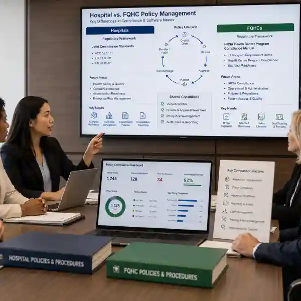 hospital-vs-fqhc-policy-management-software