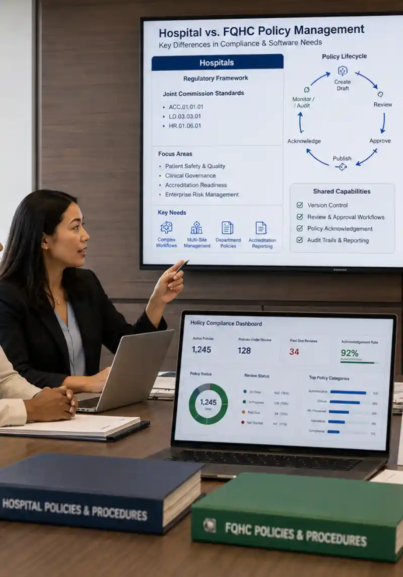 hospital-vs-fqhc-policy-management-software